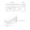 Alaterre Furniture Savannah TV Cabinet, Ivory with Natural Wood Top ASVA10IVW - alternate 4